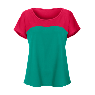Shirt LEA SALE WarmRed/SeaGreen L