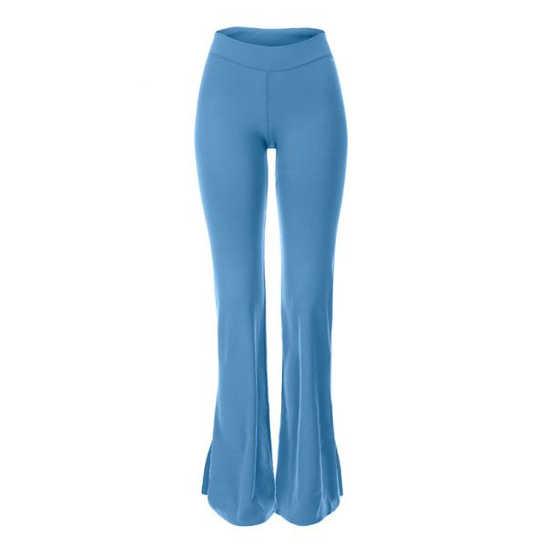 Pants ANN with a slit CarolinaBlue XS