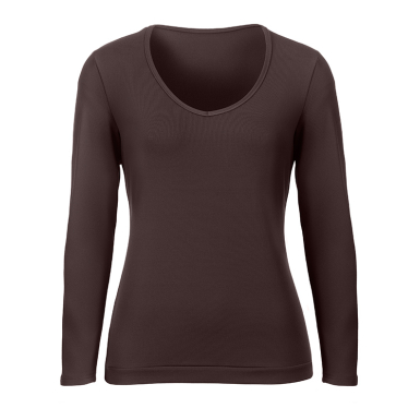 Longsleeve Shirt NELE GreyBrown S