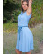 Waterfall dress GRETA XL CarolinaBlue
