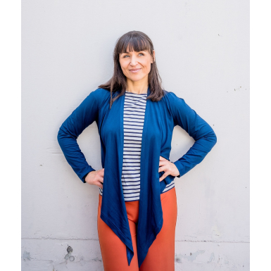 Wickeljacke ANNA PetrolBlue M
