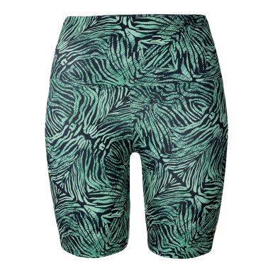 High Waist Biker JENNI Zebra Green/Ink S